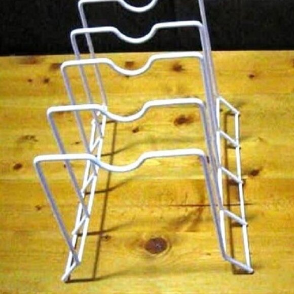 2 Kitchen Cabinet Plate, Pan/Pot Lid Organizer Racks - Picture 2 of 3